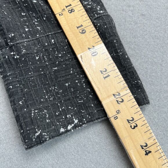 Parsley and‎ Sage Black Red Textured Long Sleeve Collared Button Front Jacket S - Picture 8 of 16